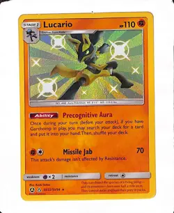 Pokemon TCG Lucario Hidden Fates SV22/SV94 Holo Shiny Holo Rare - Image 1