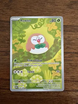 Rowlet 090/088 Holo Illustration Rare Perfect Order Pokemon Near Mint - Image 1