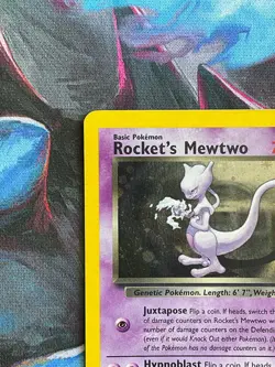Rockets Mewtwo MP Holo Gym Challenge G2 Pokemon TCG Card 1998 - Image 3