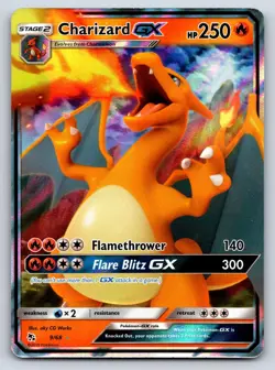 Charizard GX 9/68 Holo GX Rare Hidden Fates Pokemon Near Mint - Image 1