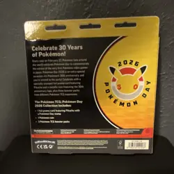 Pokemon Day 2026 Collection Box Pikachu Promo Card Coin Boosters Sealed - Image 2