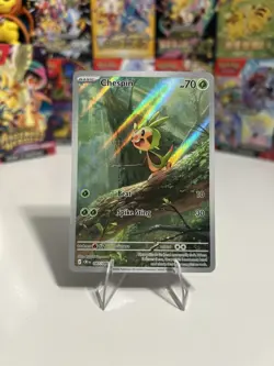 Pokemon TCG Chaos Rising Chespin Full-Art Illustration Rare 087/086 near mint - Image 1