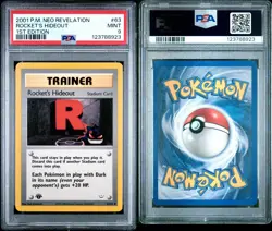 Pokemon Neo Revelation 1st Edition Rocket's Hideout 63/64 PSA 9 - Gengar - Image 3