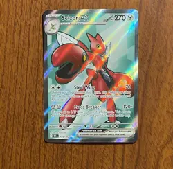 Scizor ex 195/162 Temporal Forces Ultra Rare Full Art Pokemon - Image 1