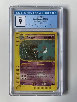 Pokemon Gengar Skyridge Holo Rare H9/H32 2003 CGC 9 Graded Card - Image 1