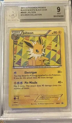 Pokemon Graded 9.0 Jolteon BW91 Black & White Holo - Image 1