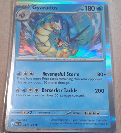 Pokemon TCG Gyarados 043/193 Paldea Evolved Rare Reverse Holo English HP 180 - Image 1