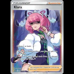 Klara SWSH302 Black Star Promo Full Art Trainer Holo Pokemon Card NM + - Image 1