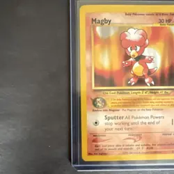 Pokemon TCG Neo Genesis Magby 23/111 Unlimited Regular Common 30 HP English - Image 3