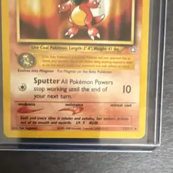 Pokemon TCG Neo Genesis Magby 23/111 Unlimited Regular Common 30 HP English - Image 4