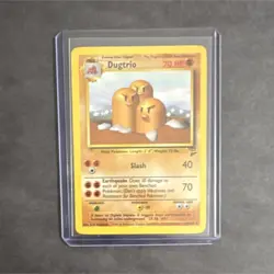 WOTC Pokemon TCG Base Set Dugtrio #19/102 Rare Regular 70 HP 1999 English - Image 1