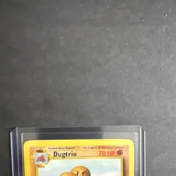 WOTC Pokemon TCG Base Set Dugtrio #19/102 Rare Regular 70 HP 1999 English - Image 2
