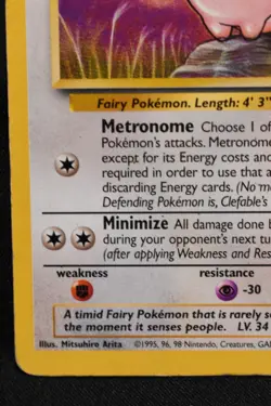 Clefable 17/64 MP Jungle Regular Rare Unlimited Pokemon TCG Card - Image 5