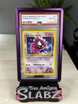 2000 Pokemon Sabrina’s Gastly Gym Challenge 97/132 PSA 10 Gem Mint WOTC Vintage - Image 1