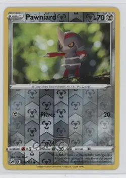 Pawniard Reverse Foil Pokemon Sword & Shield Crown Zenith #092 - Image 1