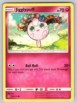Jigglypuff 134/214 Common Unbroken Bonds Pokemon NM - LP - Image 1