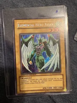 Elemental HERO Avian EHC1-EN001 Limited Ed Secret Rare Holo 1000/1000. Yugioh - Image 1