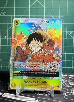 One Piece TCG: Monkey.D.Luffy OP07-109 PRB02 SR NM ENG Foil. - Image 1