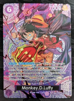 One Piece Monkey D. Luffy. ST26-005 SP/SR. OP-15 Adventure On Kami's Island. - Image 1