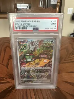 2023 Pokemon Brute Bonnet Holo Illustration Rare Card 207/182 Paradox Rift - Image 1