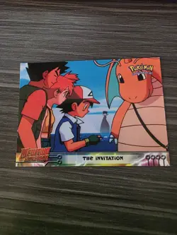 The Invitation #13 Topps Pokemon Mewtwo Strikes - Dragonite Card NM 1999 - Image 1