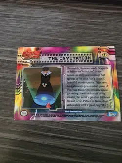 The Invitation #13 Topps Pokemon Mewtwo Strikes - Dragonite Card NM 1999 - Image 2