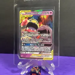 Pokemon TCG Muk & Alolan Muk GX SM Unbroken Bonds Holo Card 61/214 Ultra Rare - Image 3