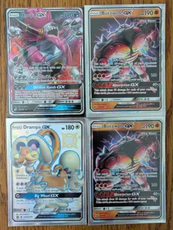 Pokemon GX, BREAK, VMAX, EX - Buzzwole, Hoopa, Drampa, Tapu Fini - 13 Card Lot - Image 2