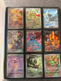 Pokemon TCG Card Binder Lot Modern EX, V, Full Art, IRs, Promos - 250+ Cards - Image 1