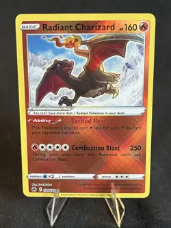 Radiant Charizard Crown Zenith Reverse Holo Card 020/159 Near Mint NM Condition - Image 1
