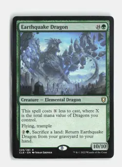 Earthquake Dragon 228 Commander Legends: Battle for Baldur's Gate MTG NM - Image 1