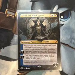 Magic: The Gathering Tasha Witch Queen Borderless Mythic Planeswalker CLB 364 - Image 1