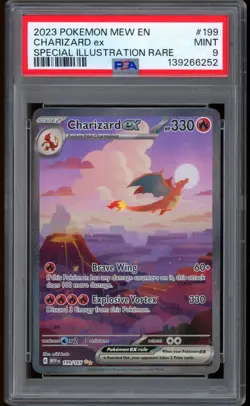 2023 Pokemon Charizard ex Special Illustration Rare 151 #199 PSA 9 MINT - Image 1
