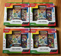 Pokemon TCG: First Partner Illustration Collection—Series 1 lot of 4 boxes! - Image 1