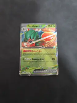 Pokemon Decidueye ex 015/197 SV03 Obsidian Flames Double Rare Holo 320 HP - Image 1