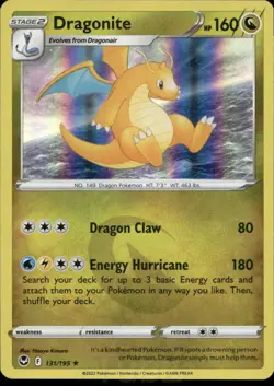 Dragonite 131/195 Holo Rare Silver Tempest Pokemon Holo Near Mint - Image 1