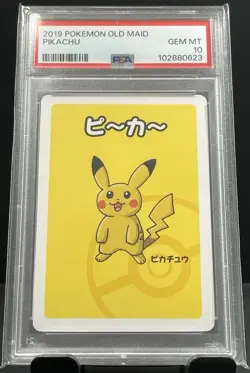 2019 Pokemon Babanuki Old Maid Pikachu PSA 10 GEM MINT – Japanese Exclusive - Image 1