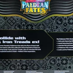 Pokemon SV Paldean Fates Premium Great Tusk Box Factory Sealed Minor Box Damage - Image 2