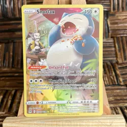 Pokemon TCG Snorlax TG10/TG30 Lost Origin Trainer Gallery Ultra Rare Holo - Image 1