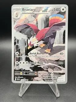 Pokemon TCG Braviary 155/086 Illustration Rare Holo Black Bolt - Image 1