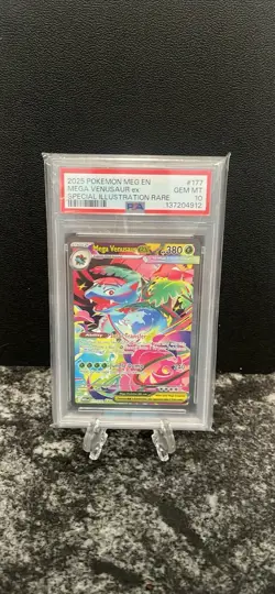 Pokemon TCG Mega Venusaur ex SIR 177/132 Mega Evolution PSA 10 GEM MINT 💎 - Image 1