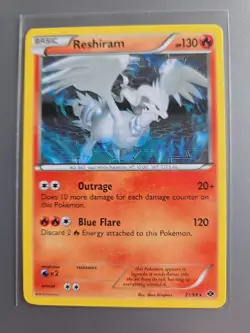 Reshiram 21/99 Next Destinies LP/NM POKEMON Regular - Image 1