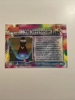 Invitation #13 Topps Blue Label Pokemon Mewtwo Strikes Back Holo RAINBOW Foil - Image 2