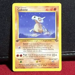 Pokemon Cubone 50/64 Jungle Common Regular Unlimited 40 HP 1999 English Arita - Image 1