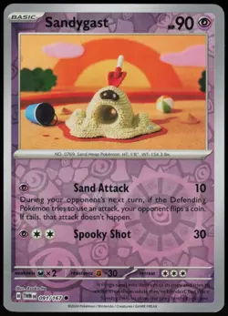 Sandygast 091/167 Reverse Holo SV06: Twilight Masquerade Pokemon TCG - Image 1