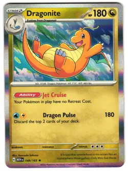 Dragonite 149/165 Holo SV: Scarlet & Violet 151 Pokemon TCG - Image 1