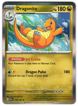 Dragonite 149/165 Holo SV: Scarlet & Violet 151 Pokemon TCG - Image 1