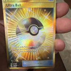 Pokemon TCG Ultra Ball 161/149 SM Base Set Secret Rare Full Art Holo - Image 3