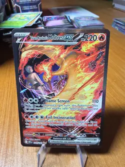2025 POKEMON DESTINED RIVALS SPECIAL ILLUSTRATION TEAM ROCKET'S MOLTRES EX 229 - Image 1