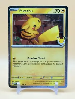 Pikachu 051/162 Pokemon Day 2026 Stamped Cosmos Holo Promo Pokemon NM - Image 1